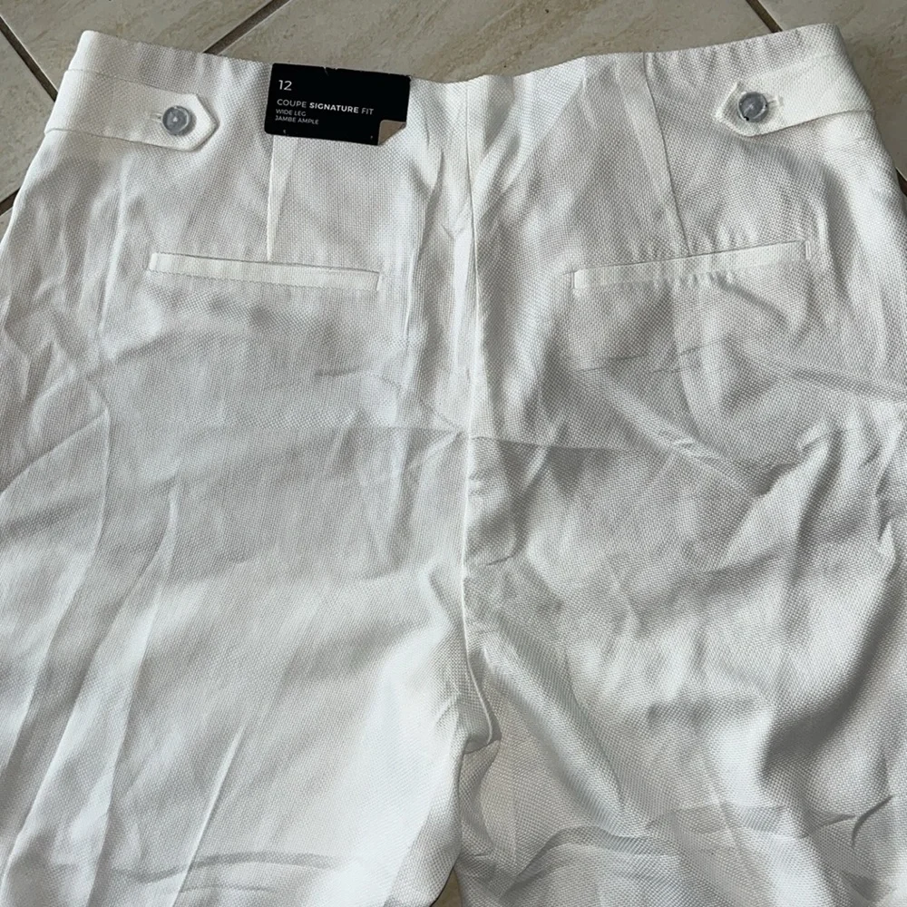 NWT RW&Co Wide Leg Tencel Pant Size 12 - Picture 10 of 12